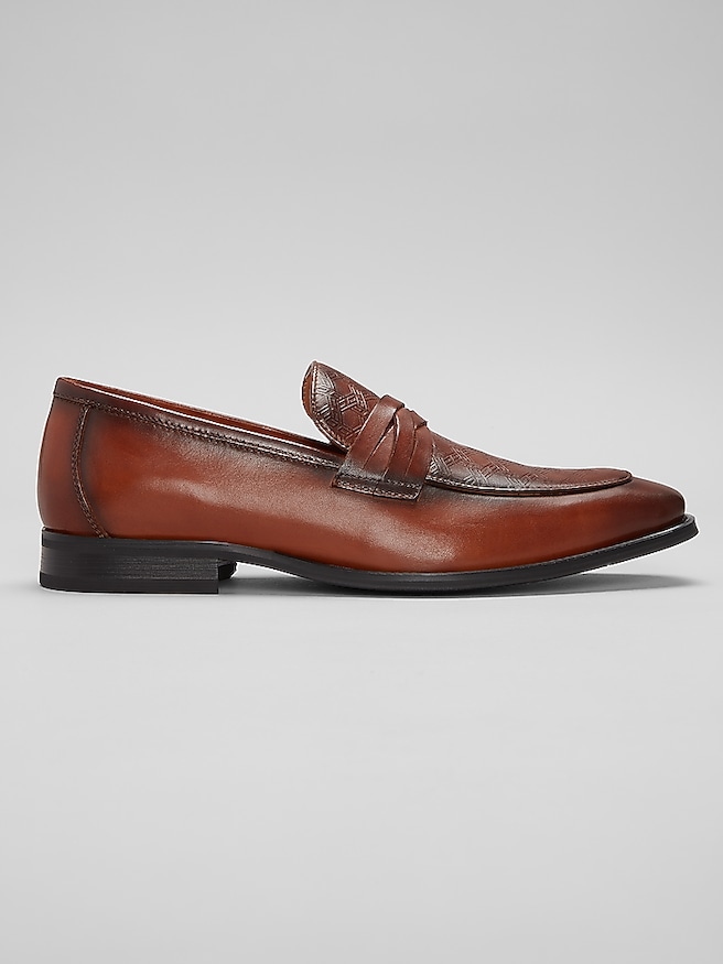 La Milano Pollock Apron Toe Loafers Cognac