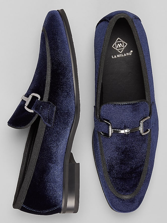 La Milano Volente Velvet Bit Loafers