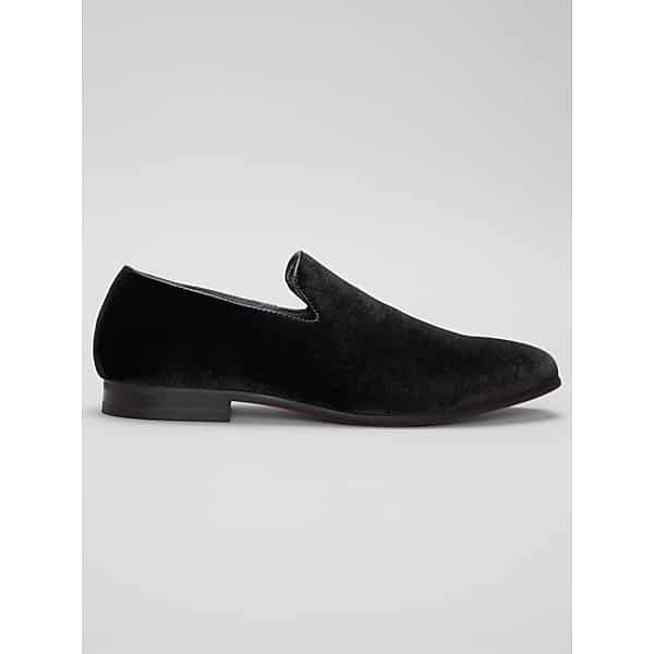 La Milano Men's Alex Velvet Smoking Shoes Black - Size: 14 D-Width