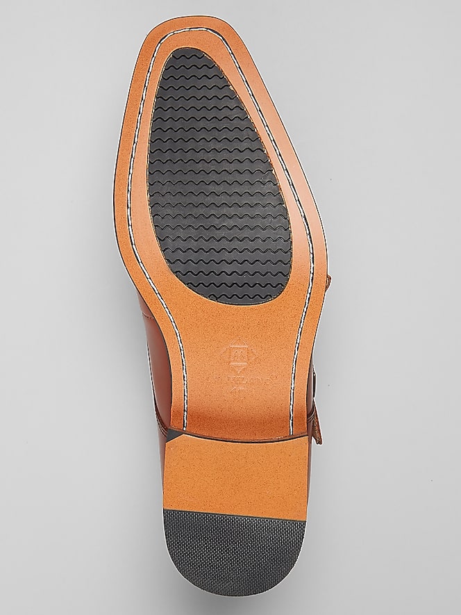 La Milano Clark Cap Toe Monk Strap Shoes