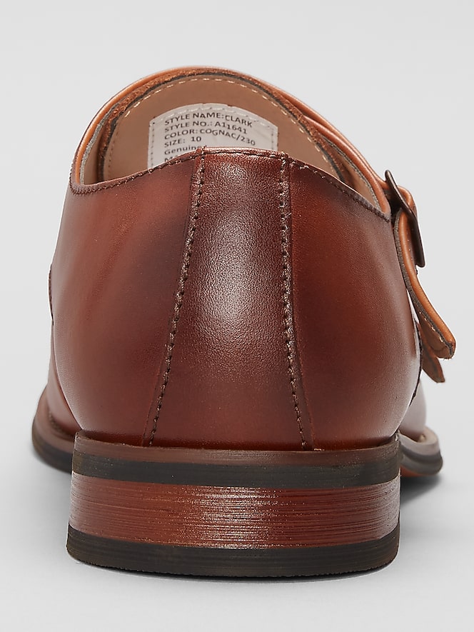 La Milano Clark Cap Toe Monk Strap Shoes