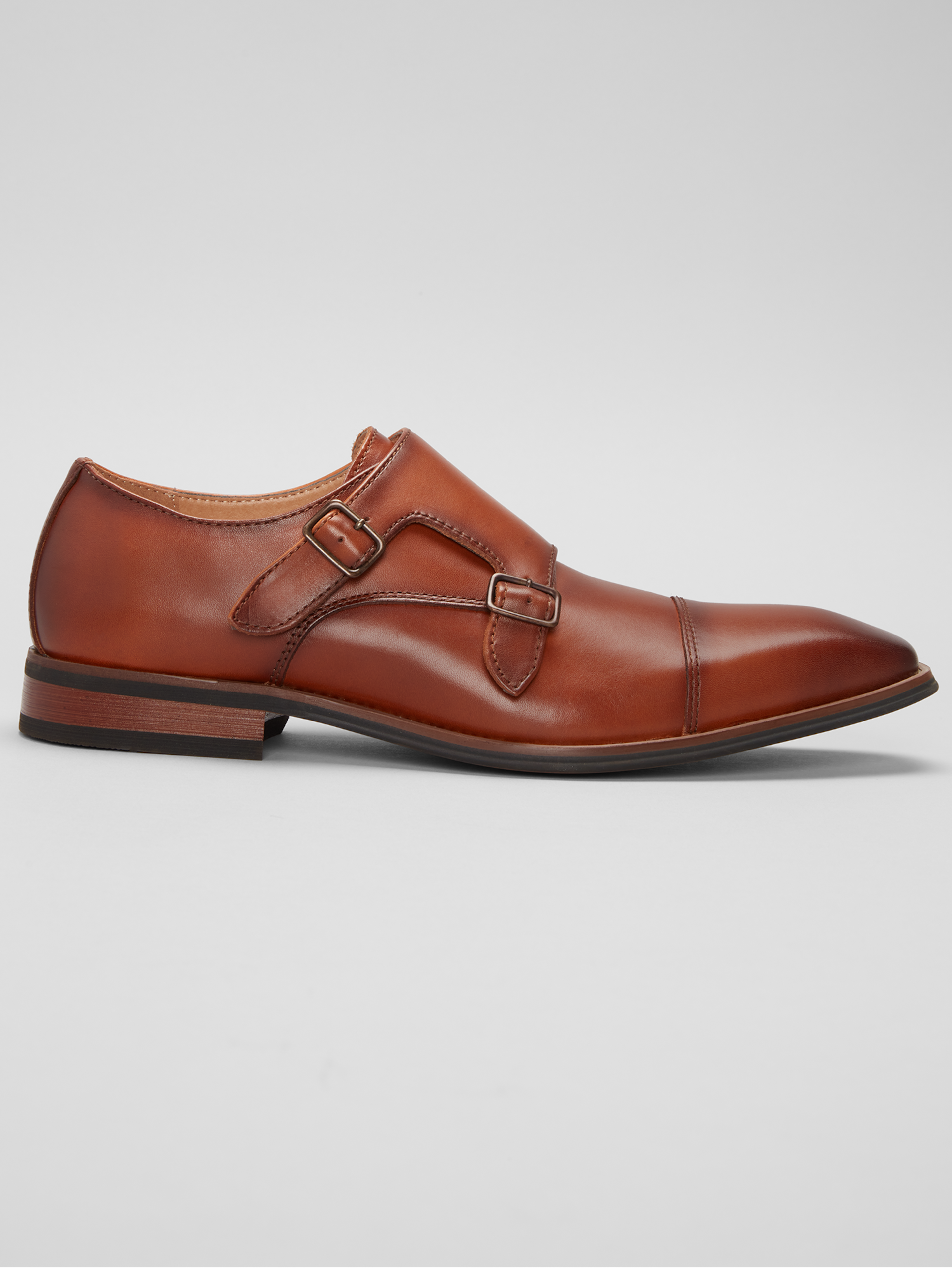Clark Cap Toe Monk Strap Shoes