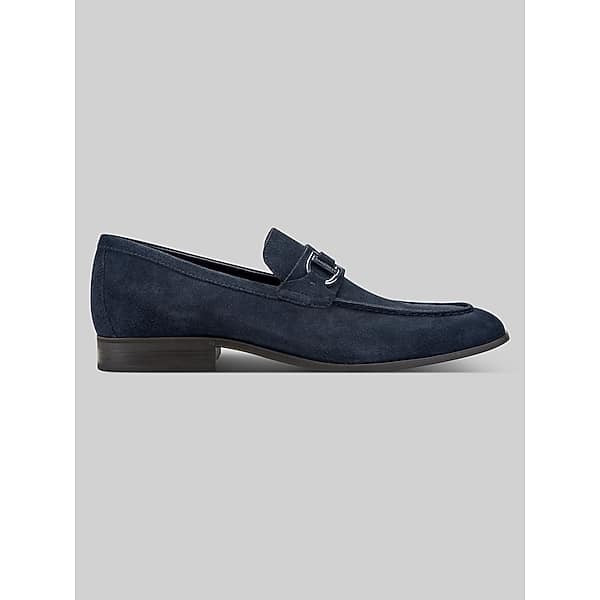 Rockport Men's Carlo Almond Toe Dress Loafers Navy - Size: 7 D-Width
