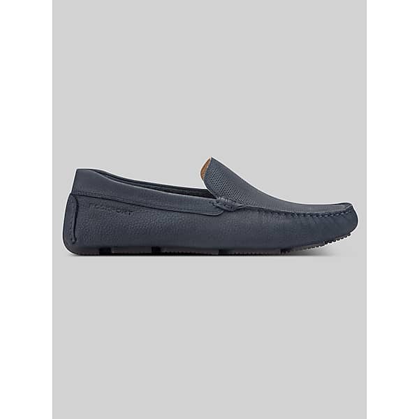 Rockport Men's Rodger Casual Loafers Navy - Size: 12 WIDE