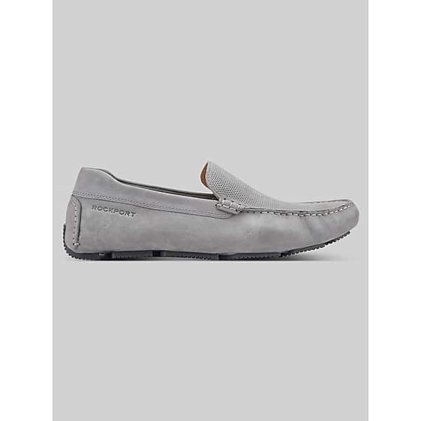 Rockport Men's Rodger Casual Loafers Gray - Size: 12 D-Width