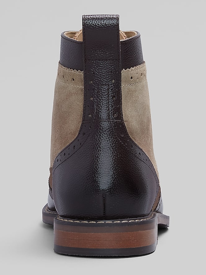 Stacy Adams Finnegan Wing Tip Lace Up Boots