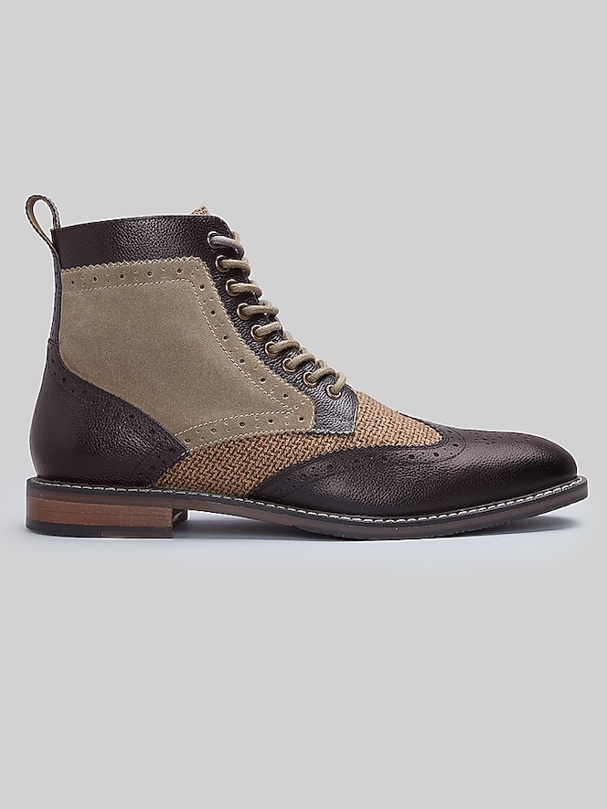 Stacy Adams Finnegan Wing Tip Lace Up Boots