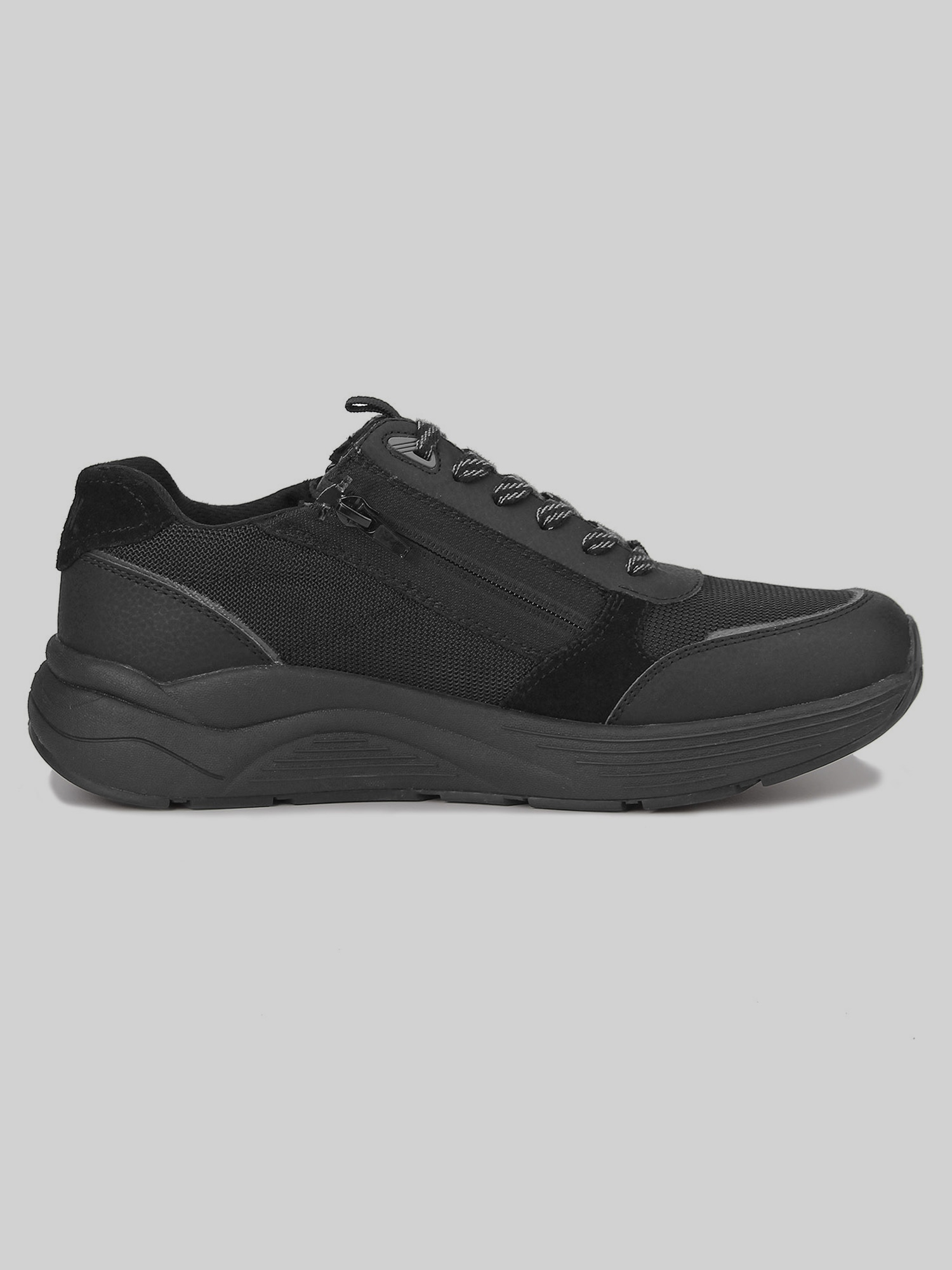 Drew Miller Double-zip Sneakers In Black