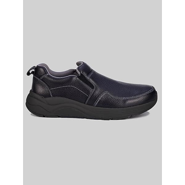 Drew Men's Match Moc Toe Casual Slip‑On Shoes Black - Size: 13 WIDE