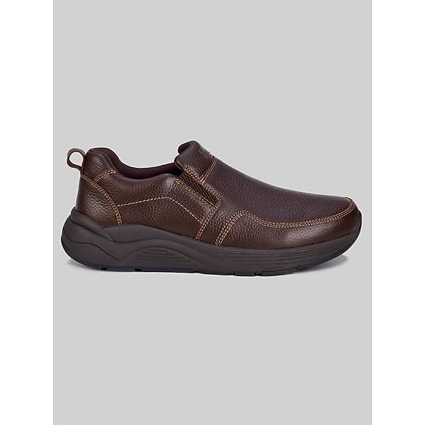 Drew Men's Match Moc Toe Casual Slip‑On Shoes Brown - Size: 11 EEEE-Width