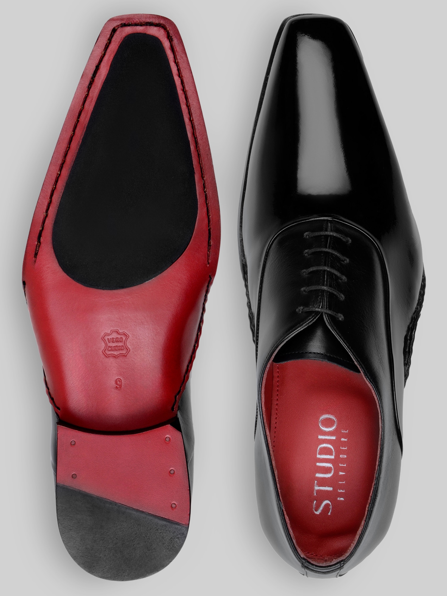 Nero Formal Plain Toe Oxfords