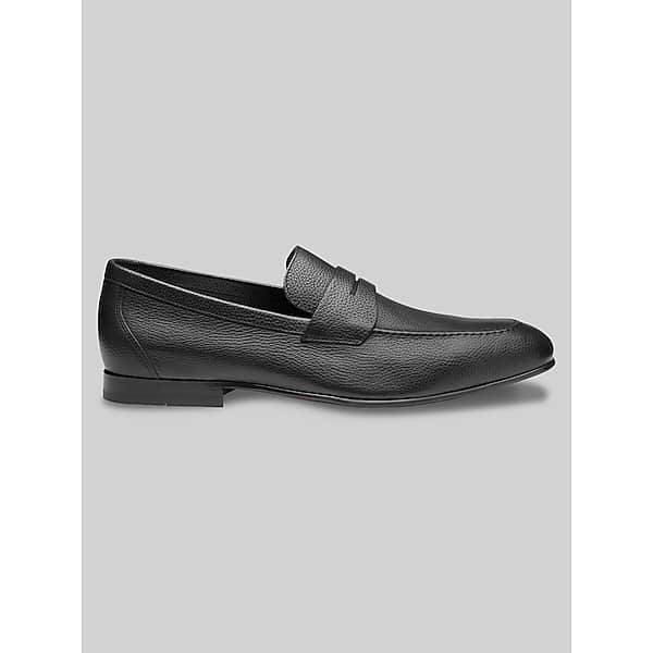 Johnston & Murphy Men's Higgins Moc Toe Bit Loafers Black Leather - Size: 11 D-Width