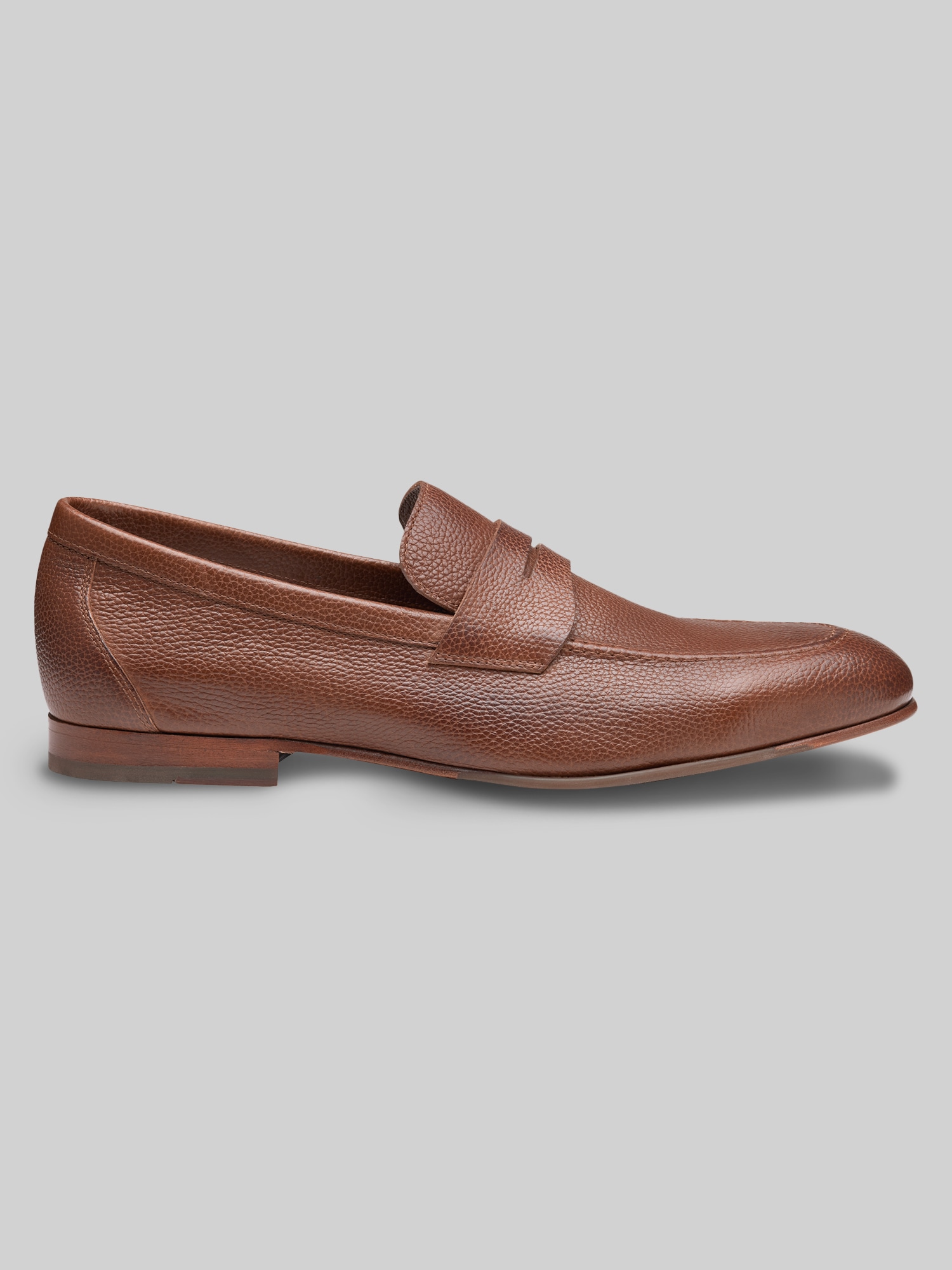 Johnston & Murphy Higgins Moc Toe Bit Loafers, Tan Leather  display picture 2