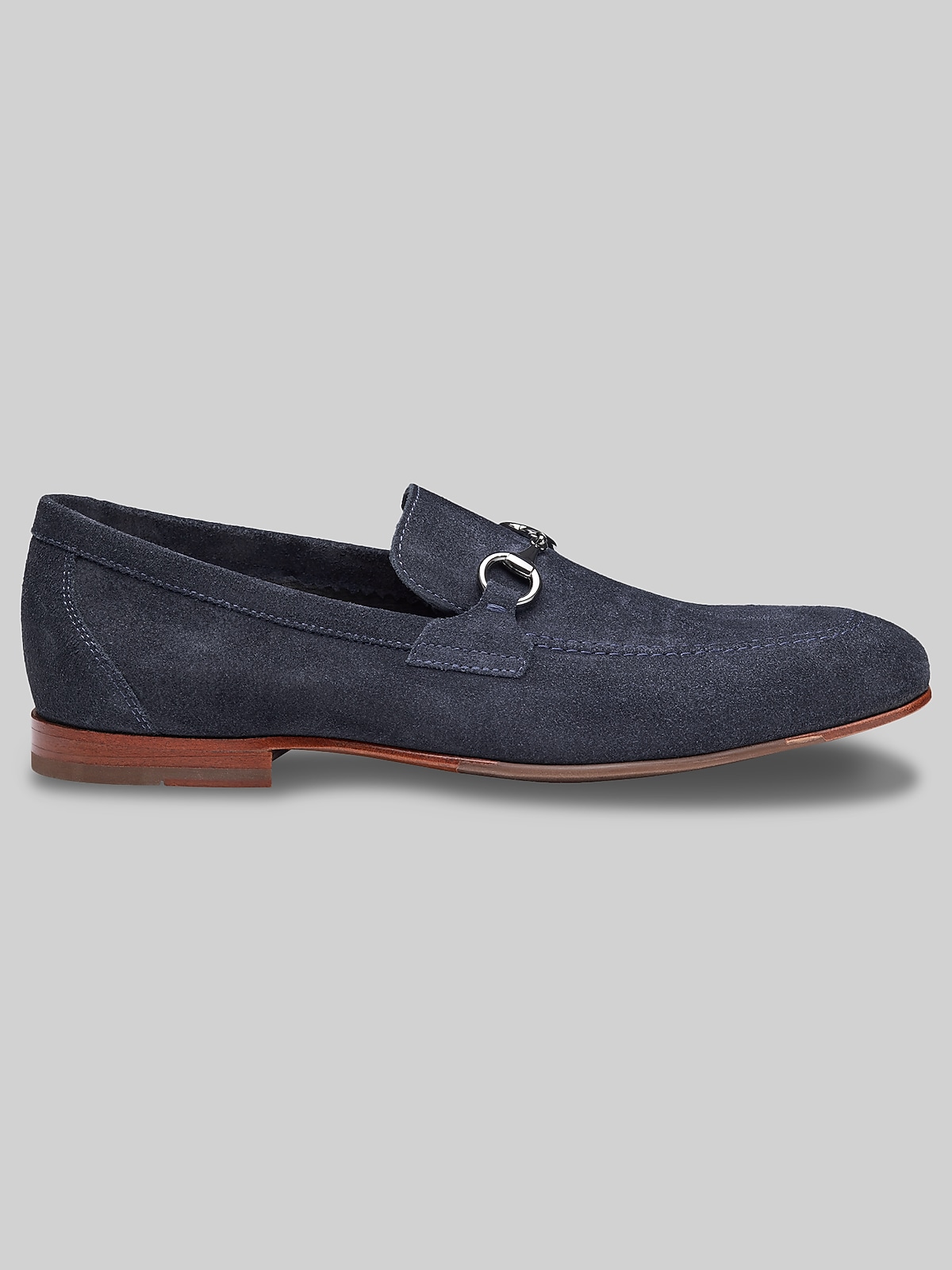 Johnston & Murphy Higgins Moc Toe Bit Loafers, Snuff Suede - Brown