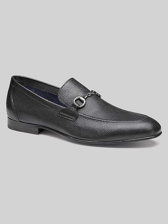 Johnston &Amp; Murphy Higgins Moc Toe Bit Loafers, Black Leather - Image 2 of 7