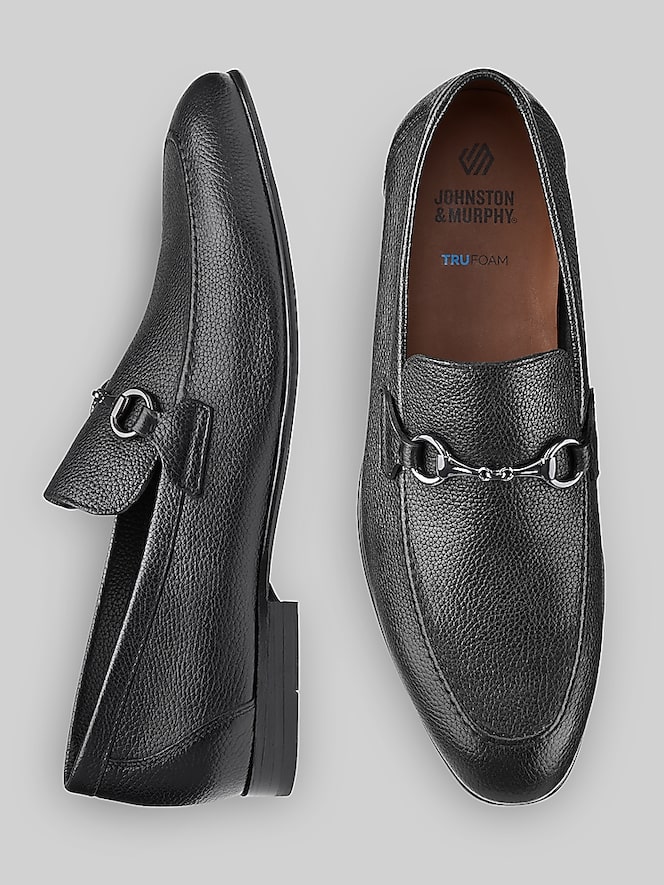 Johnston &Amp; Murphy Higgins Moc Toe Bit Loafers, Black Leather - Image 4 of 7