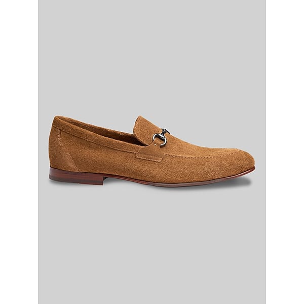 Johnston & Murphy Men's Higgins Moc Toe Bit Loafers Snuff Suede - Size: 9 D-Width