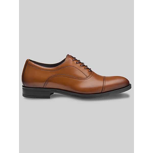 Johnston & Murphy Conlin Cap Toe Oxford Dress Shoes in Tan Leather – Men’s Size 9 D Width