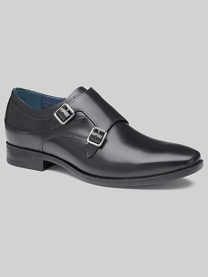 Johnston &Amp; Murphy Gibbons Double-Buckle Monk Strap Shoes