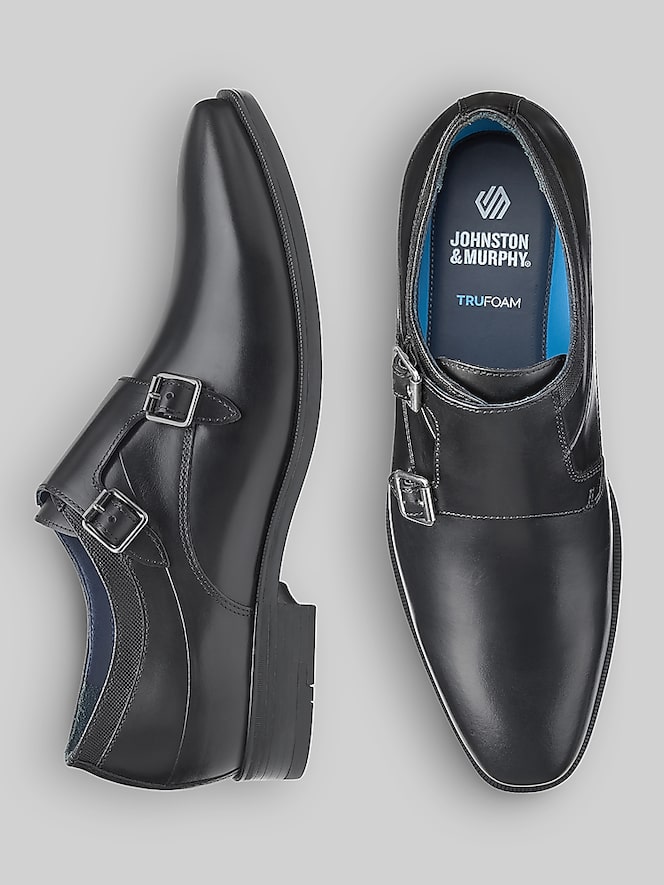 Johnston &Amp; Murphy Gibbons Double-Buckle Monk Strap Shoes