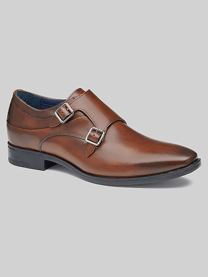 Johnston &Amp; Murphy Gibbons Double-Buckle Monk Strap Shoes