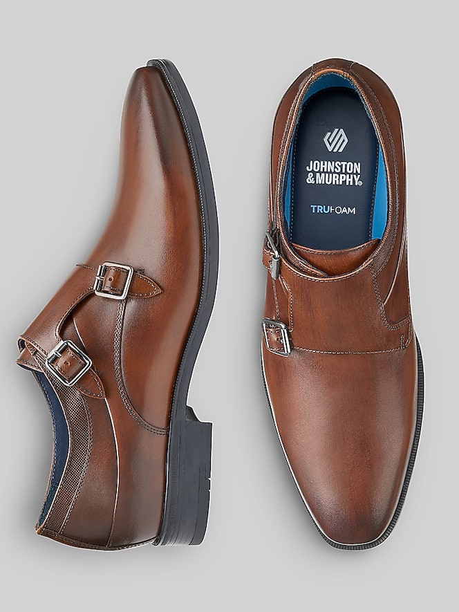 Johnston &Amp; Murphy Gibbons Double-Buckle Monk Strap Shoes
