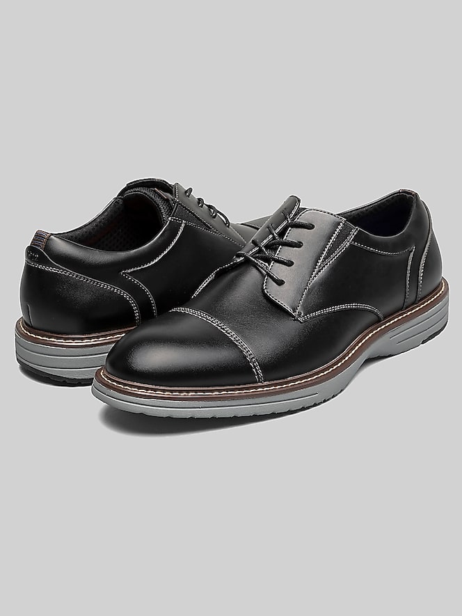 Nunn Bush Gates Cap Toe Oxfords, Black Multi - Image 4 of 8