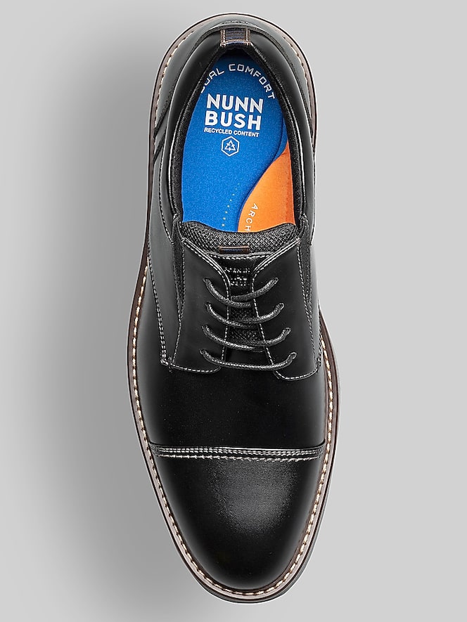 Nunn Bush Gates Cap Toe Oxfords, Black Multi - Image 7 of 8