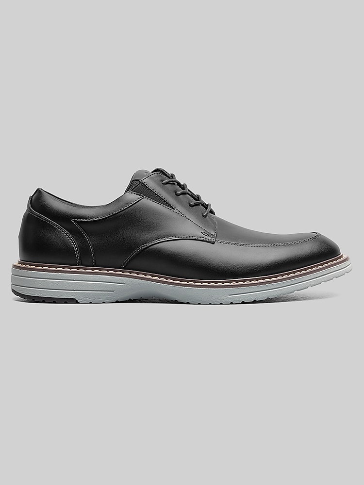 Nunn Bush Gates Moc Toe Oxfords, Black Multi - Gray | Dress Shoes