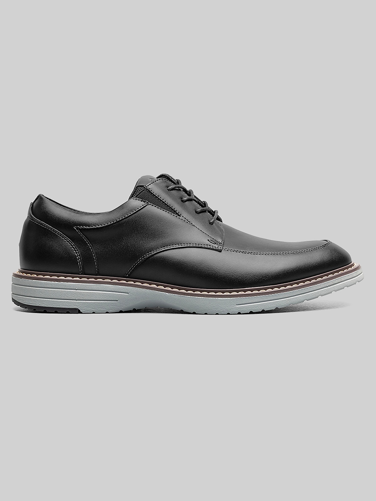 Nunn Bush Gates Moc Toe Oxfords, Black Multi - Gray | Dress Shoes