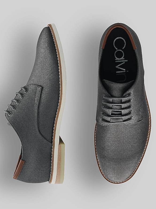Calvin Klein Adeso Lace Up Dress Oxford, Dark Grey - Image 4 of 6