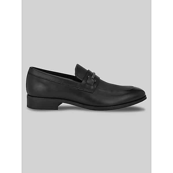 Calvin Klein Men's Dillie Plain Toe Bit Dress Loafers Black - Size: 9 D-Width