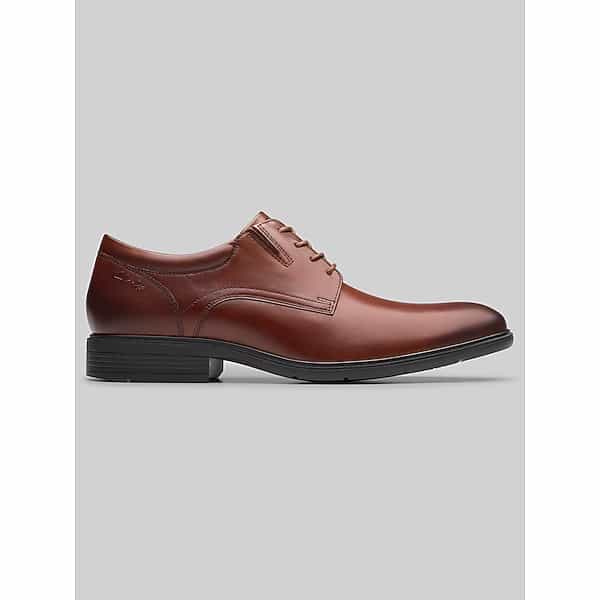 Clarks Men's Steadwell Lace Up Oxfords Dark Tan - Size: 10 D-Width