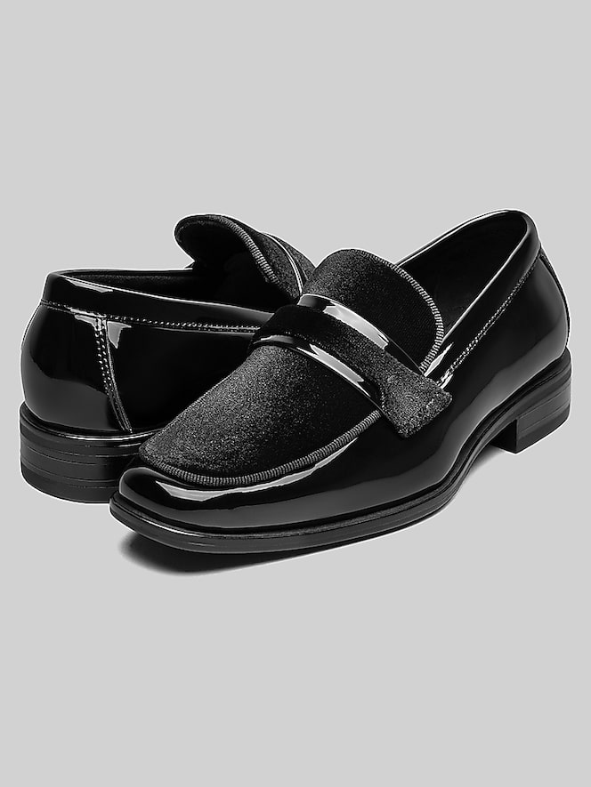 Stacy Adams Spratley Moc Toe Saddle Slip On Loafers