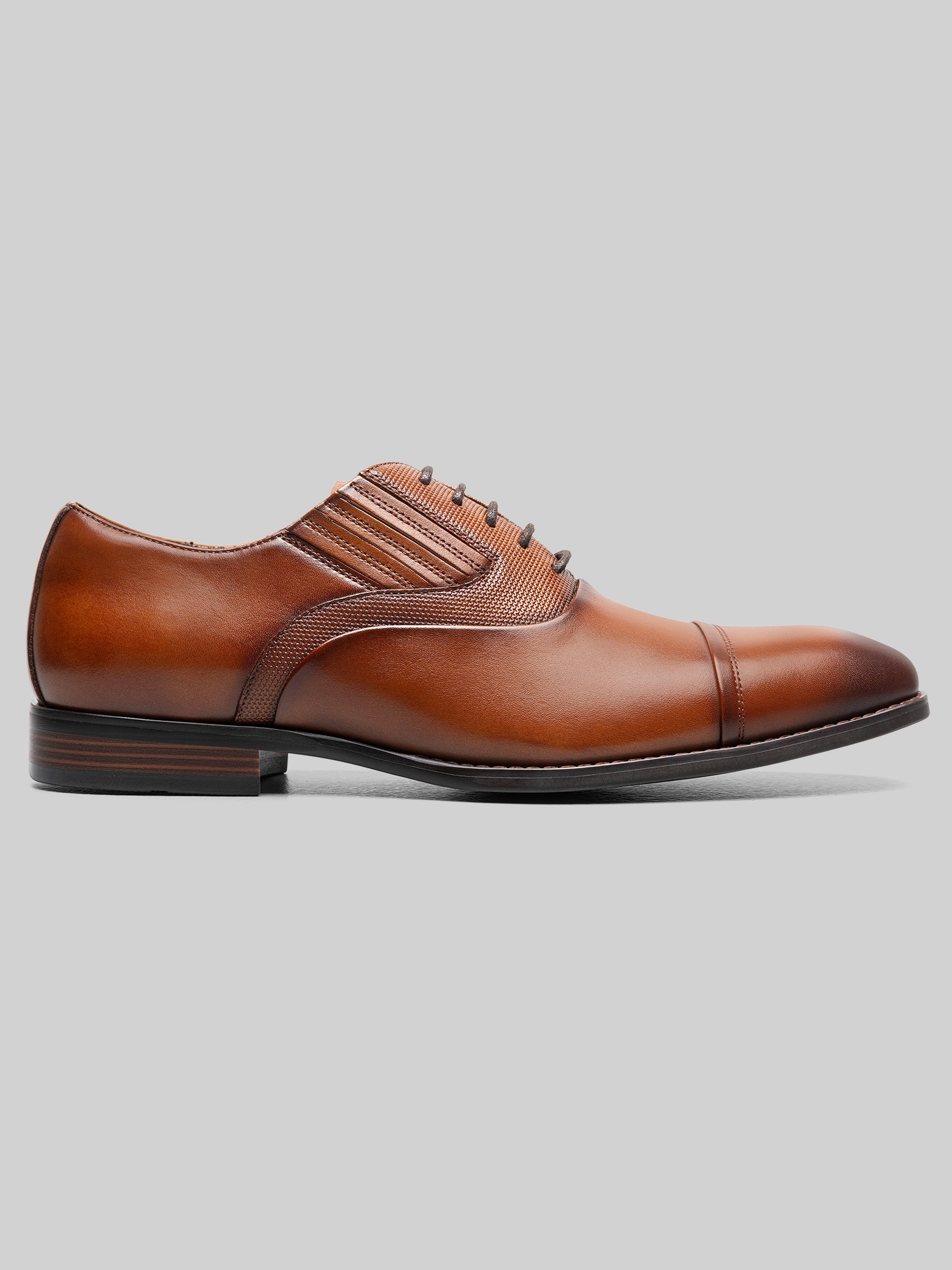 Stacy Adams Lucas Cap Toe Oxford, Cognac - Brown | Dress Shoes | Men's  Wearhouse