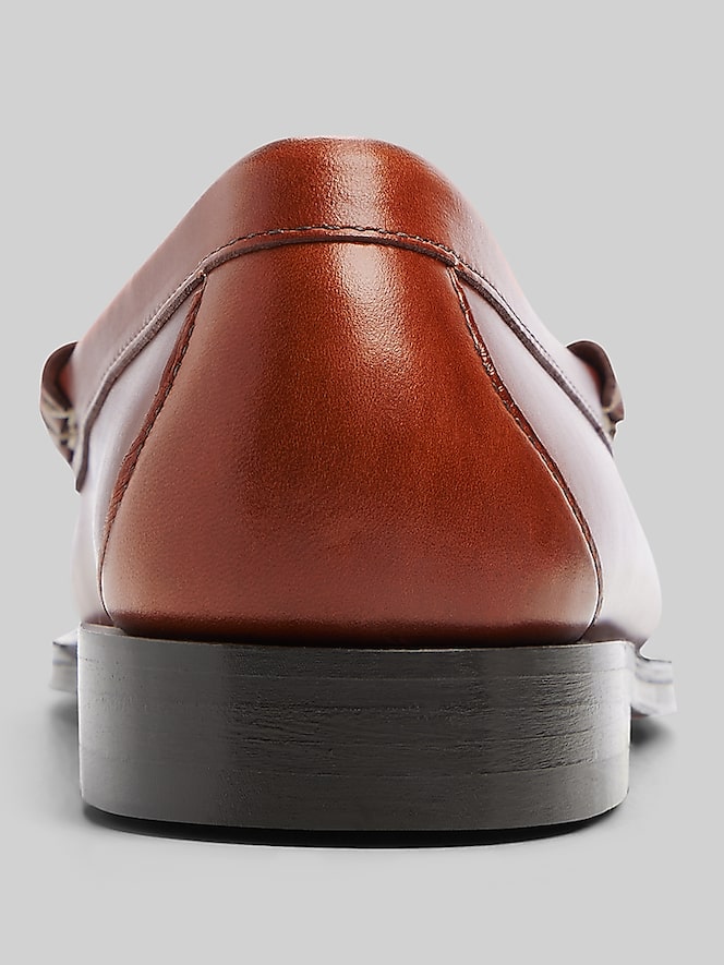 G.H.BASS Larson Heritage Weejuns Moc Toe Penny Loafers, Light Brown - Image 5 of 6