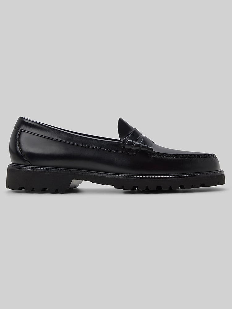 G.H.BASS Larson Lug Weejuns Penny Loafer, Black Leather  display picture 2