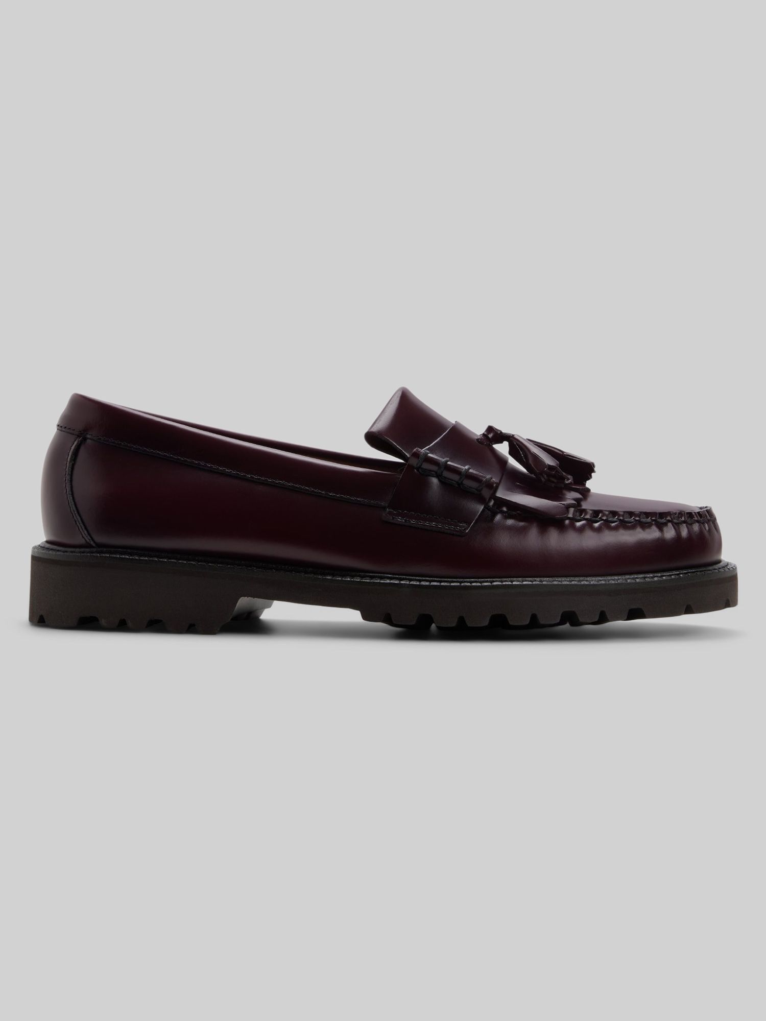 G.H.BASS Layton Lug Weejuns Tassel Loafer, Wine - Burgundy | Dress