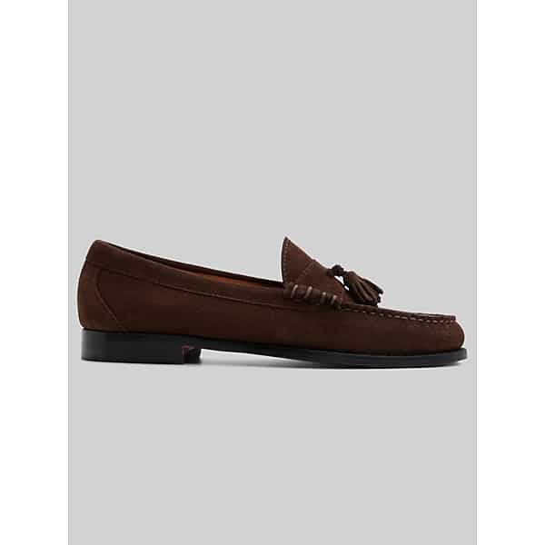 G.H.BASS Men's Lennox Tassel Weejuns Moc Toe Loafers Brown - Size: 9.5 D-Width