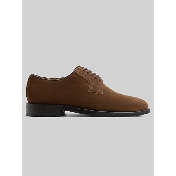 G.H.BASS Men's Bedford Blucher Suede Oxfords Tan - Size: 7 D-Width