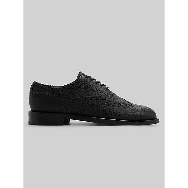 G.H.BASS Men's Wilton Wingtip Oxfords Black - Size: 14 D-Width