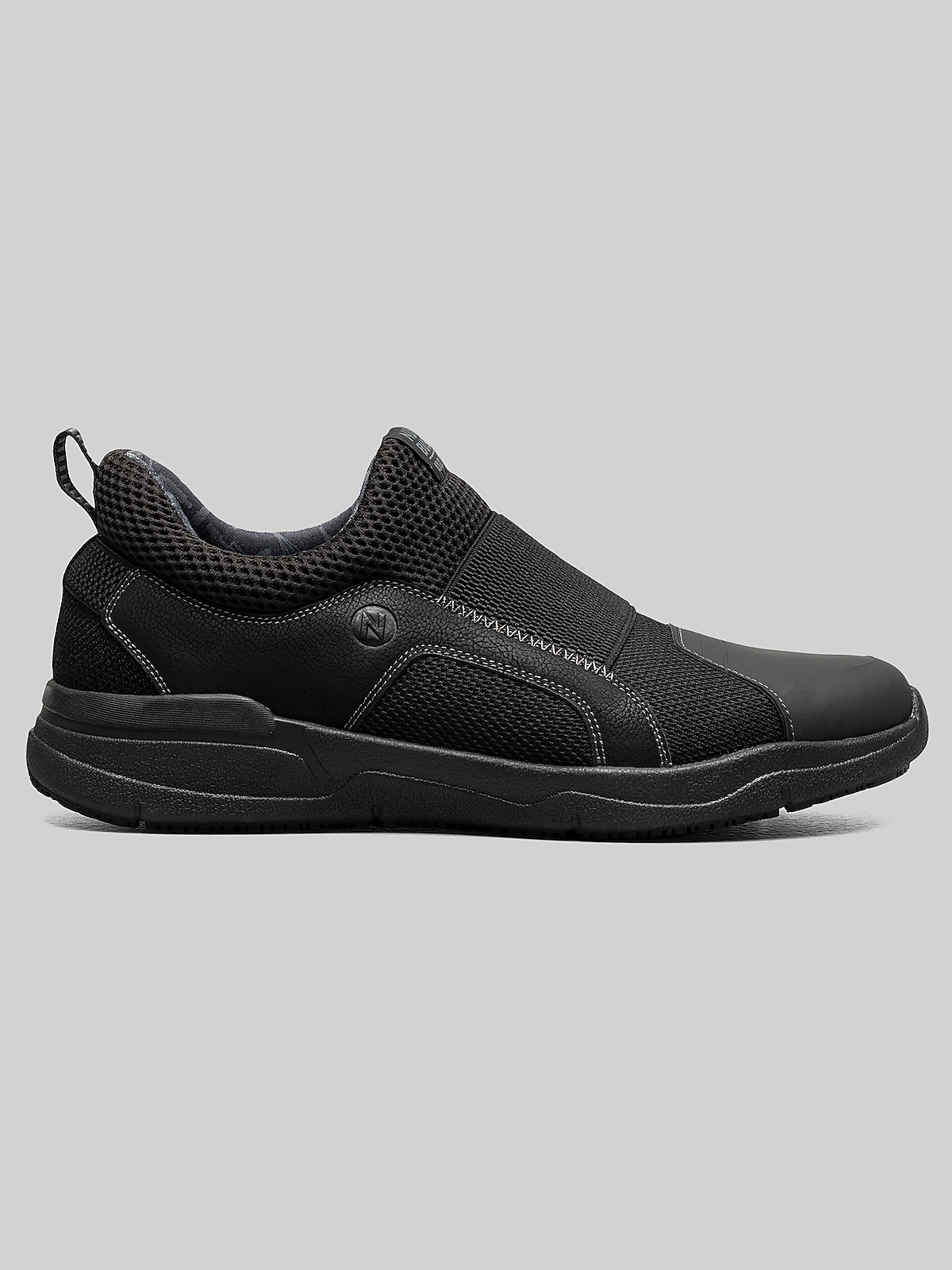Nunn Bush Grazie Ap1 Work Splash Guard Slip On Shoes, Black