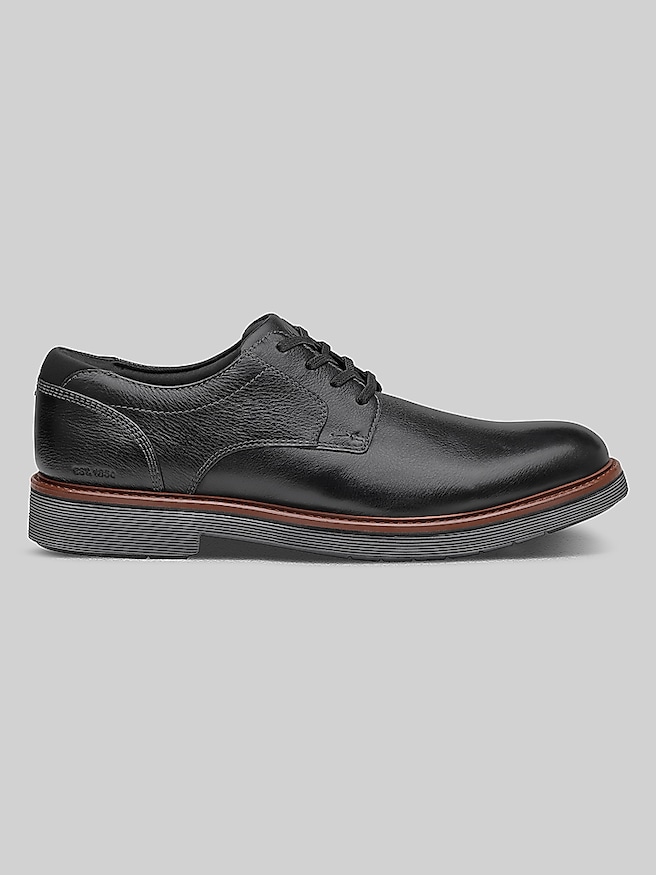 Johnston & Murphy Tyson Slip-On Plain Toe Oxfords Black