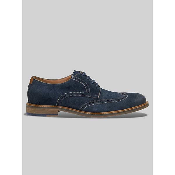 Johnston & Murphy Men's Ripley Wingtip Lace-Up Oxford Navy - Size: 11.5 D-Width