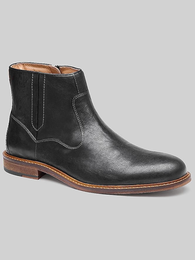 Johnston &Amp; Murphy Ripley Inside Zip Plain Toe Boot