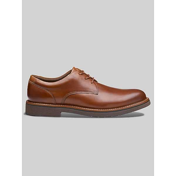 Johnston & Murphy Men's Tyson Plain Toe Oxfords Tan - Size: 8.5 WIDE