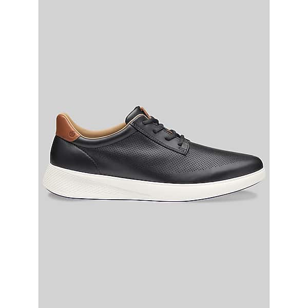 Johnston & Murphy Men's Ackerson Perforated Plain Toe Sneaker Black - Size: 9 D-Width