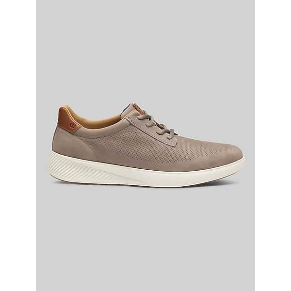 Johnston & Murphy Men's Ackerson Perforated Plain Toe Sneaker Gray - Size: 13 D-Width