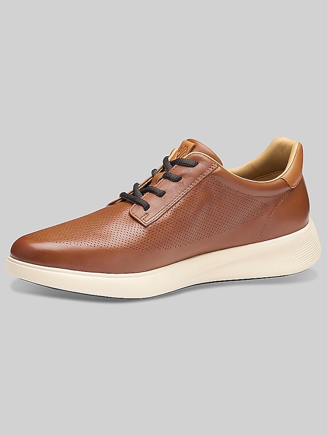 Johnston &Amp; Murphy Ackerson Perforated Plain Toe Sneaker, Tan - Image 7 of 7