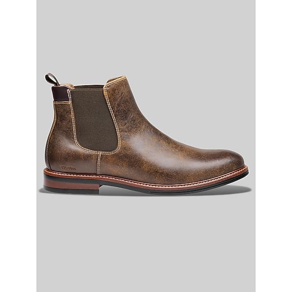 Johnston & Murphy Men's XC4 Durham Chelsea Boots Brown Leather - Size: 9 D-Width
